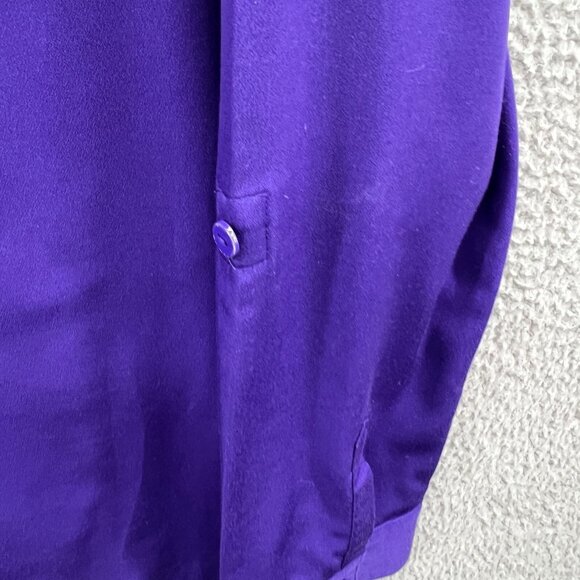 Chicos Women Top 1 Medium Button Front Roll Tab Long Sleeve Shirt Pocket - Picture 4 of 12